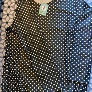 Rash Guard Long Sleeve, Polka Dots, Over Size.